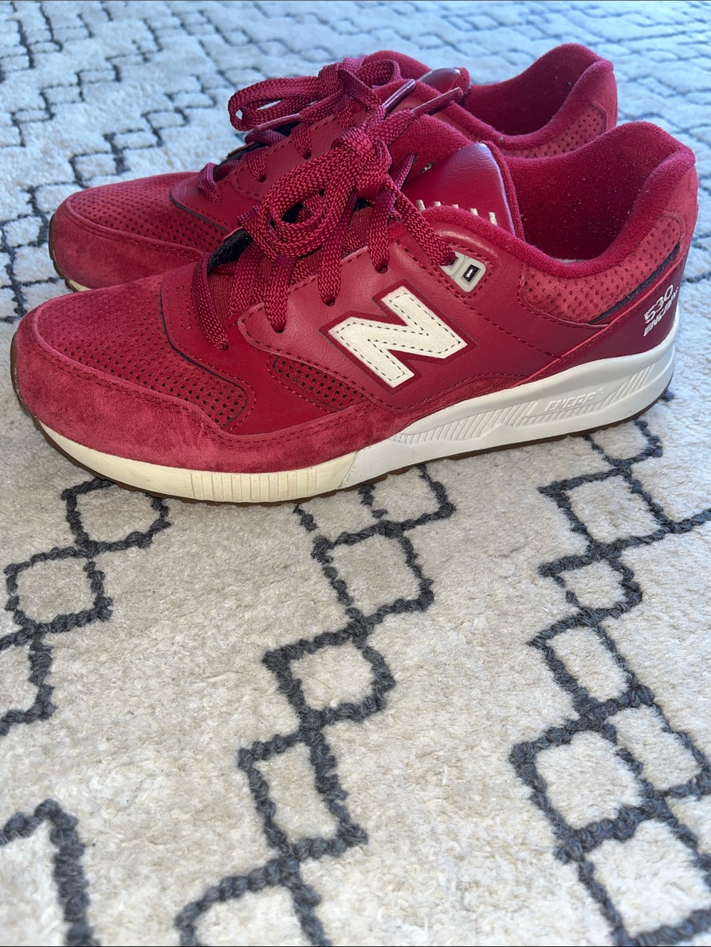 New Balance 530 Women’s Red Athletic Sneakers